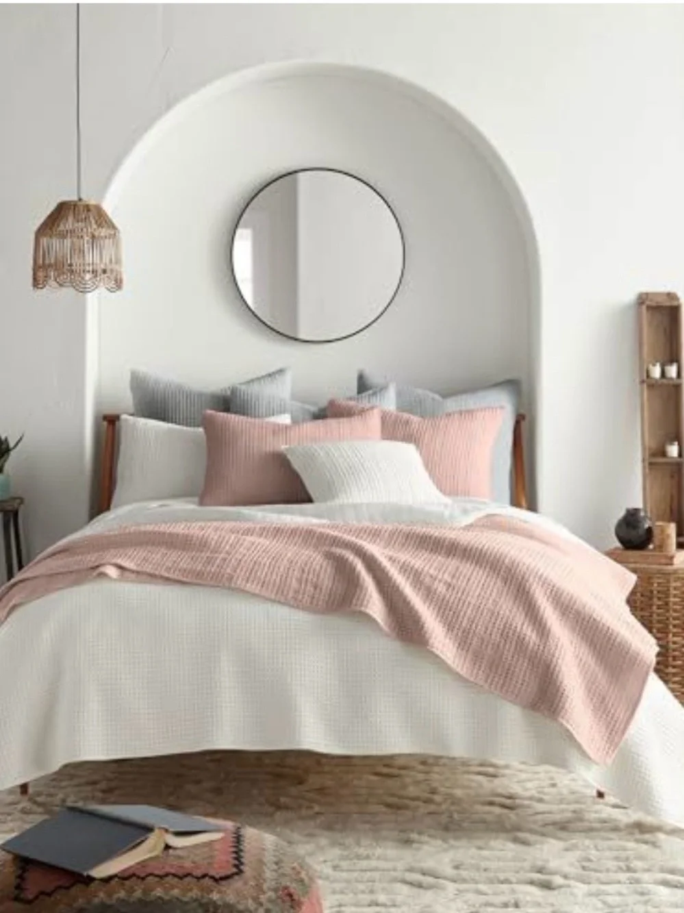 Classic White Textured Quilt / Bedspread Set by Levtex